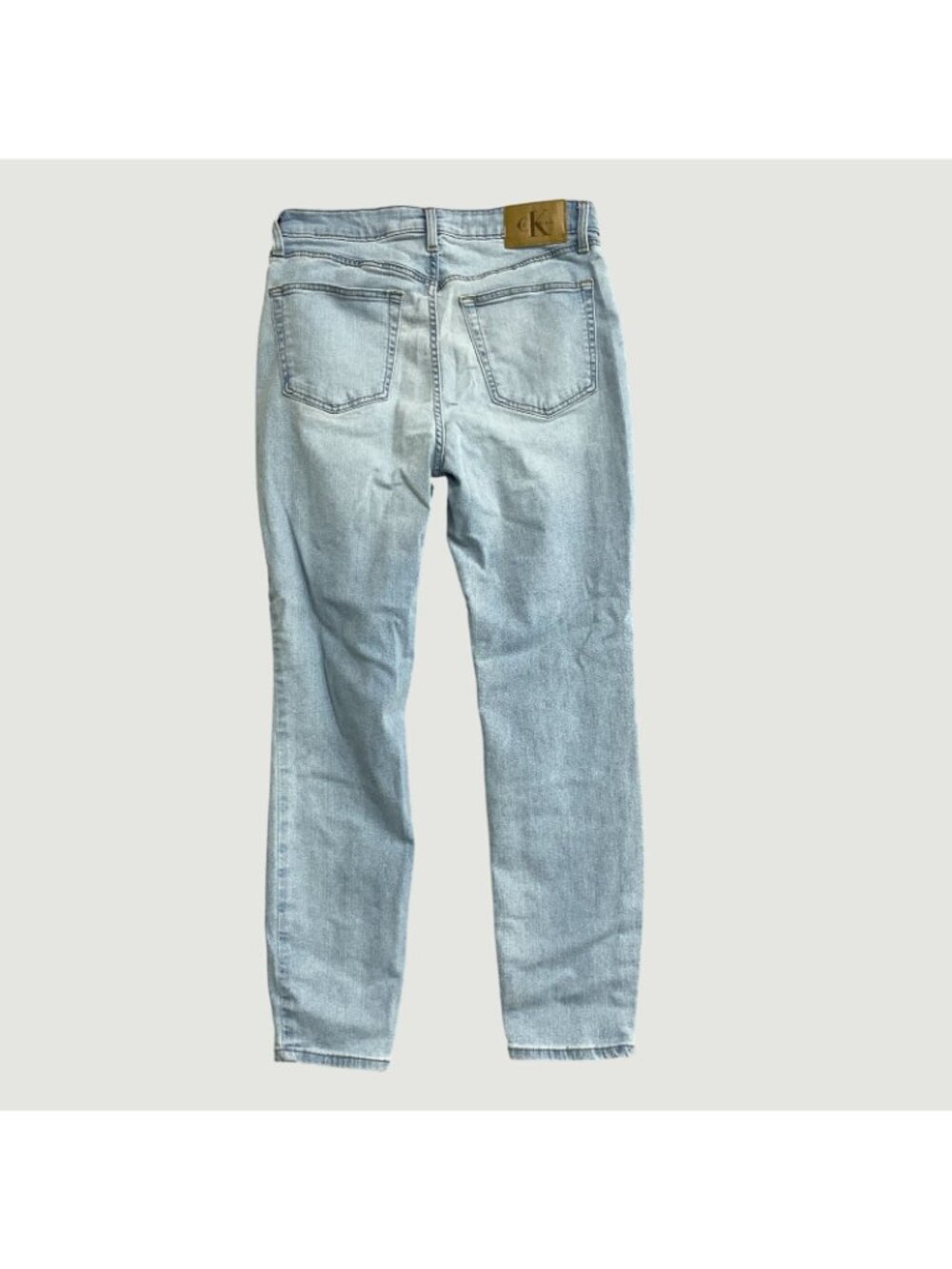 Calvin Klein Women's 30 High Rise Skinny Ankle Light Wash Jeans h1909 - Picture 4 of 9